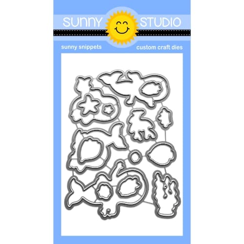 Sunny Studio Stamps Craft Metal Cutting Mermaid Kisses Dies SSDIE-370