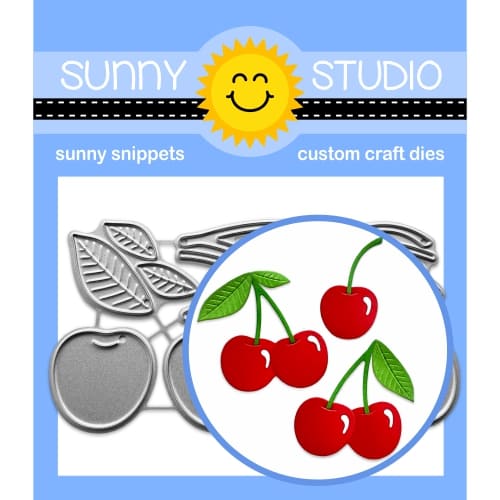 Sunny Studio Stamps Wild Cherry Metal Cutting Craft Dies Set SSDIE-374