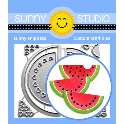 Sunny Studio Stamps Metal Cutting Juicy Watermelon Dies SSDIE-375