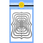 Sunny Studio Stamps Limitless Labels 1 Stitched Metal Cutting Craft Dies SSDIE-378