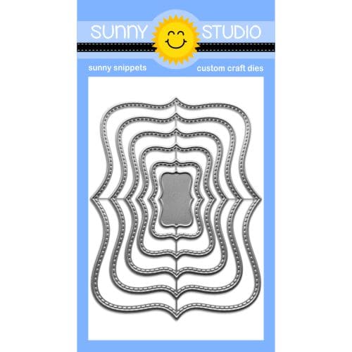 Sunny Studio Stamps Limitless Labels 1 Stitched Metal Cutting Craft Dies SSDIE-378
