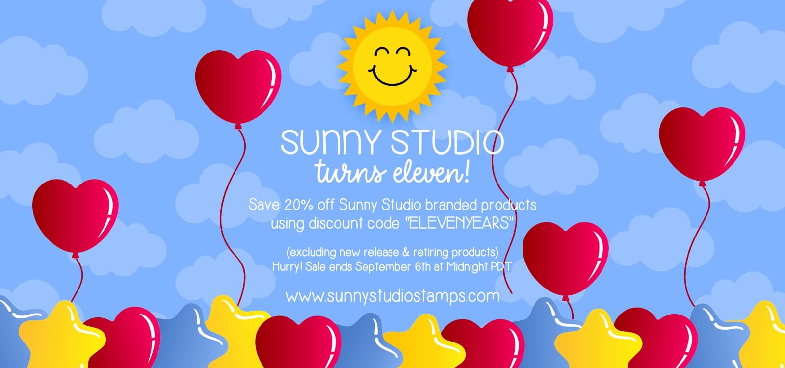 Save 20% on Full-Priced Sunny Studio Branded Products using Code ELEVENYEARS. Excludes New Arrivals. Limit One Promo Code Per Order.