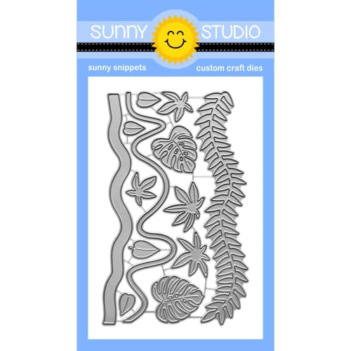 Sunny Studio Stamps Jungle Vines Tropical Leaves Metal Cutting Dies For Handmade Cards, Stamping & Crafts
