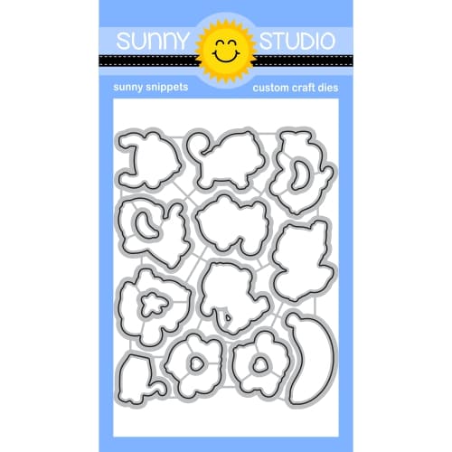 Sunny Studio Stamps Monkey Business Metal Cutting Craft Dies 17-Piece Metal Craft Set SSDIE-426