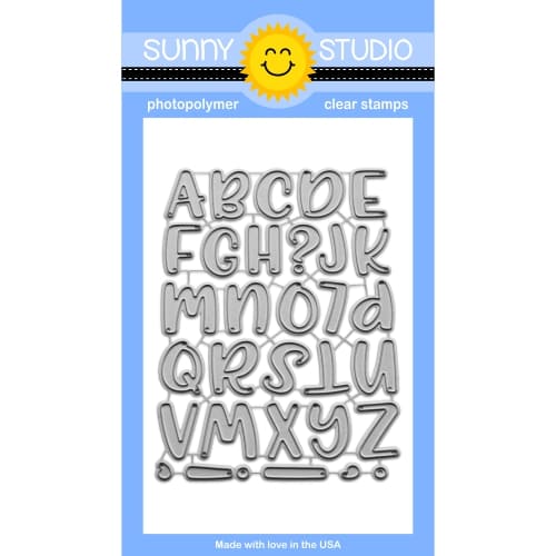 Sunny Studio Stamps Sydney Alphabet Dies Uppercase Metal Cutting Craft Die Set SSDIE-421