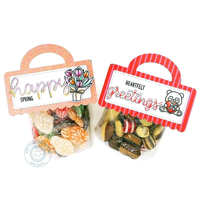 Sunny Studio Stamps Treat Bag Topper Dies for gift giving