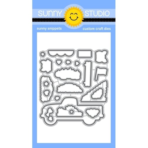 Sunny Studio Stamps Truckloads of Love Truck 23-piece Metal Cutting Dies Set SSDIE-343