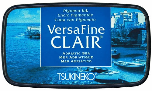 Shop Sunny Studio Stamps: Tsukineko Versafine Clair Adriatic Sea Fast Quick-Drying Pigment Ink Pad