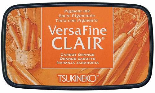 Shop Sunny Studio Stamps: Tsukineko Versafine Clair Carrot Orange Fast-Drying Pigment Ink Pad