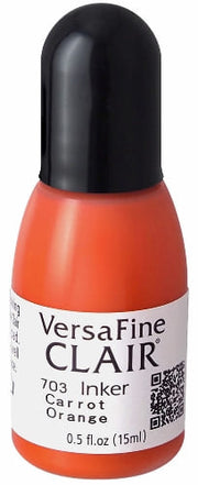 Shop Sunny Studio Stamps: Tsukineko Versafine Clair Carrot Orange Pigment Re-Inker Ink Refill