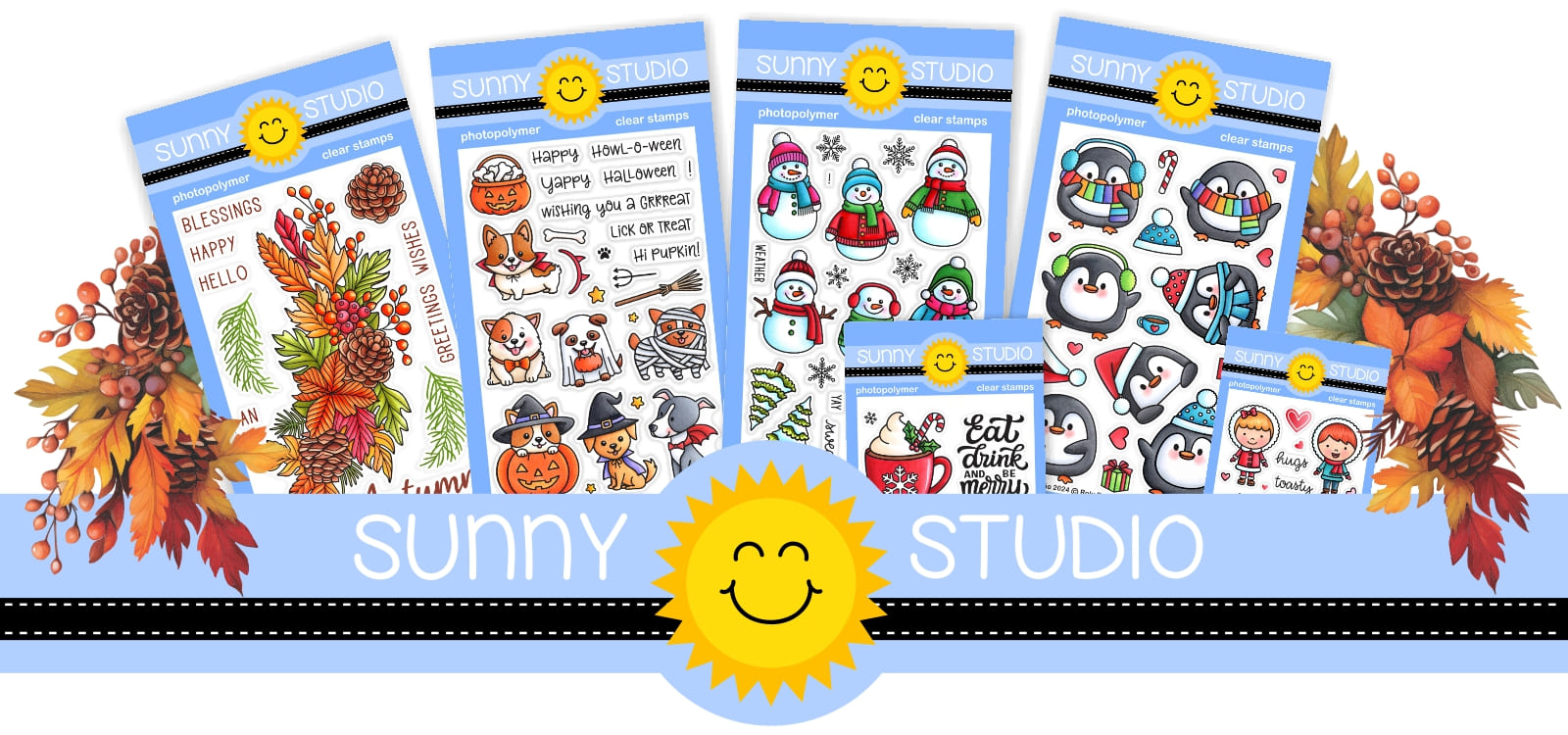 Introducing New Fall & Holiday 2024 Sunny Studio Stamps & Dies Collection Release