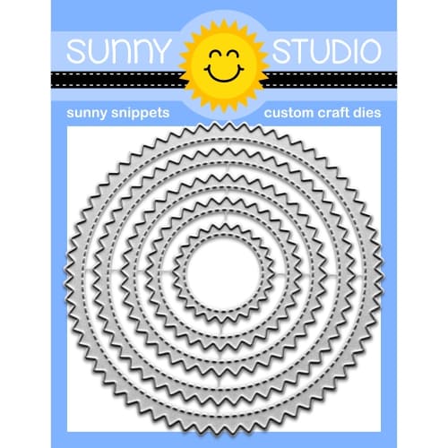 Sunny Studio Stamps Zig Zag Circles Dies 5-piece RicRac Nesting Metal Cutting Craft Die Set SSDIE-420