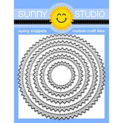 Sunny Studio Stamps Zig Zag Circles Dies 5-piece RicRac Nesting Metal Cutting Craft Die Set SSDIE-420