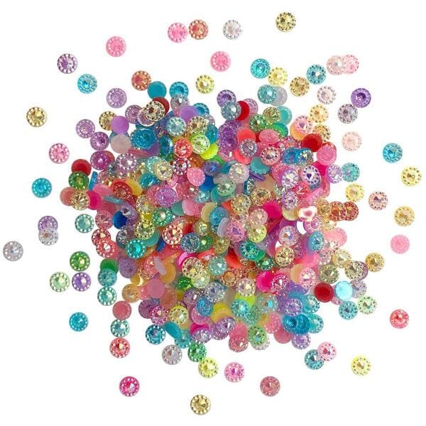 Buttons Galore Birthday Bling Doo Dadz Colorful Rainbow Embellishments