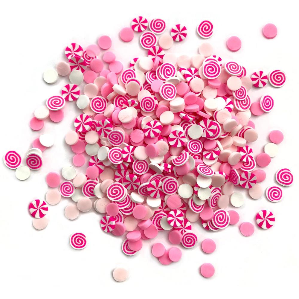 Sunny Studio Red & Pink Clay Heart Confetti Embellishments - Sunny