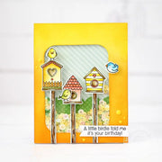 Sunny Studio Stamps A Bird's Life Birdhouse Shaker Card by Lexa