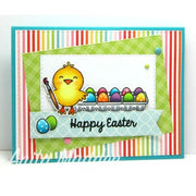 Sunny Studio Stamps A Good Egg Chick Painting Easter Eggs Card
