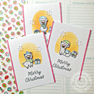 Sunny Studio Stamps Alpaca Holiday Christmas Cards by Franci