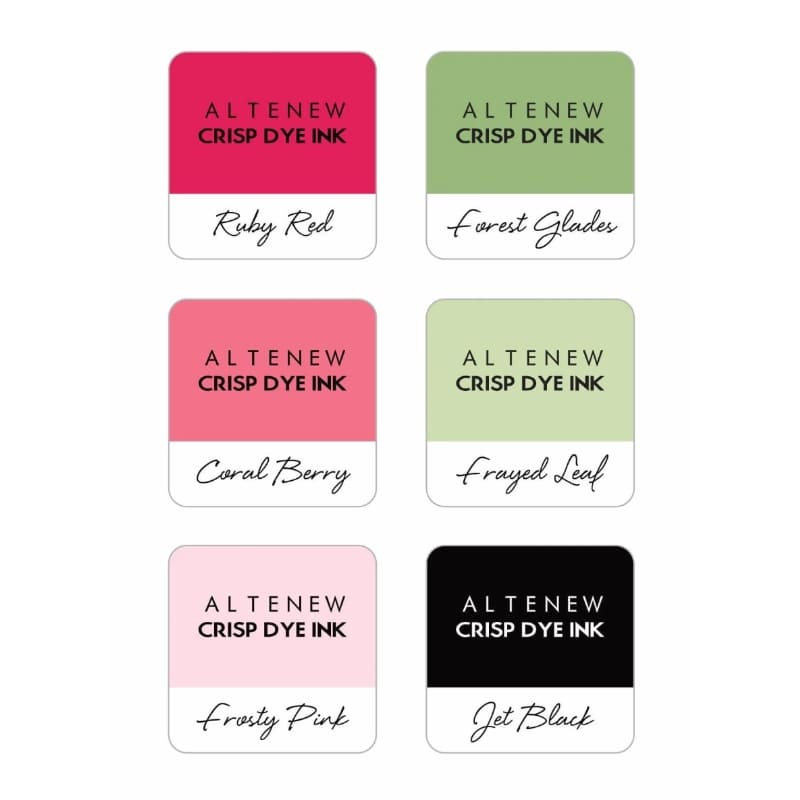 Shop Sunny Studio Stamps: Altenew 6-pack Crisp Dye Ink Mini Cubes-Floral Ink Set ALT1465