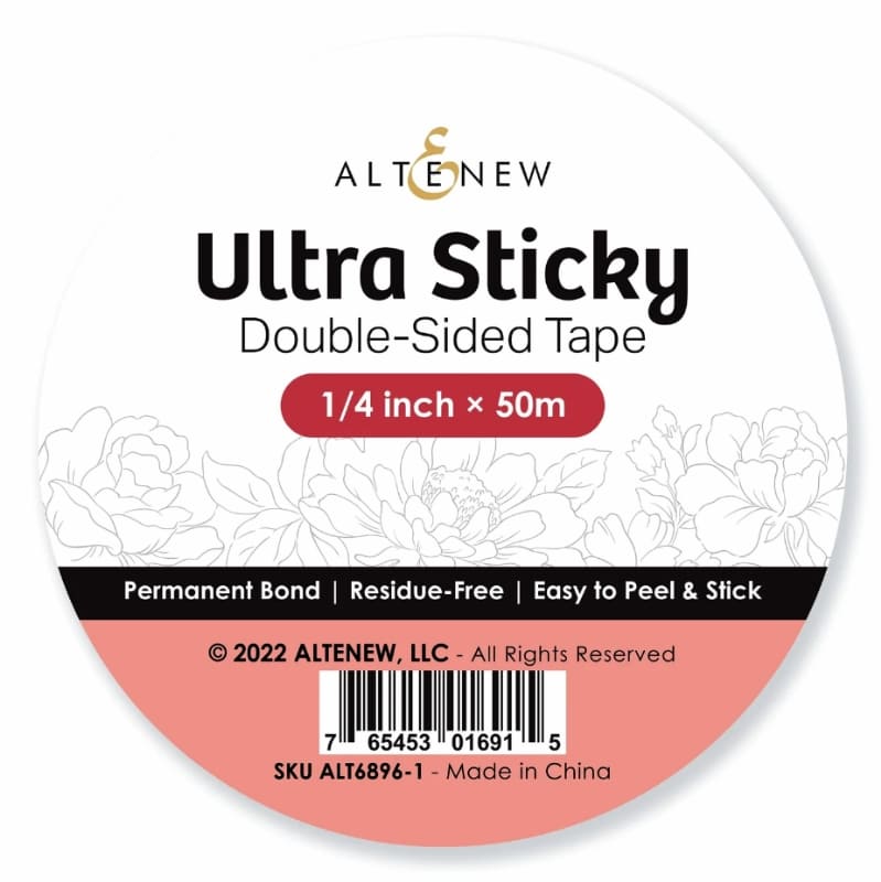 Altenew Ultra Sticky Double-Sided Tape 1/4 wide, 50 meters ALT6896-1 -  Sunny Studio Stamps
