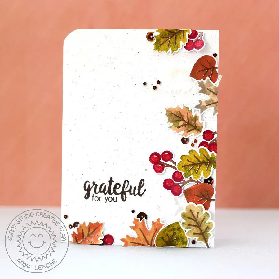 Studio 112 Clear Mini Stamps Set of 4 Spring Flowers Garden Leaf Card Making Art