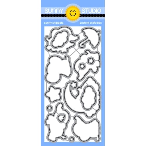 Sunny Studio Stamps Baby Elephants Metal Cutting Die Set