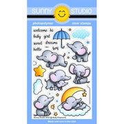 Sunny Studio Baby Elephants 4x6 Photopolymer Clear Stamps