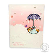 Sunny Studio Stamps Baby Bear Bundle with Umbrella Card