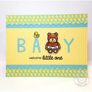 Sunny Studio Stamps Baby Bear Sweet Little One Card