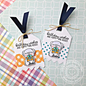 Sunny Studio Stamps Party Pups Dog Birthday Gift Tags by Franci