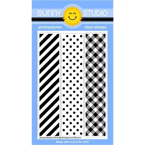 Sunny Studio Stamps Background Basics 4x6 Clear Photopolymer Stamp Set
