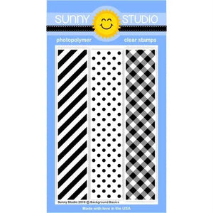Sunny Studio Stamps Background Basics 4x6 Clear Photopolymer Stamp Set