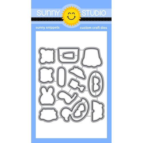 Sunny Studio Stamps Beach Buddies Companion Metal Cutting Dies SSDIE-240