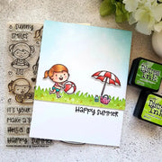 Sunny Studio Stamps Beach Babies Summer Happy Picnic Card