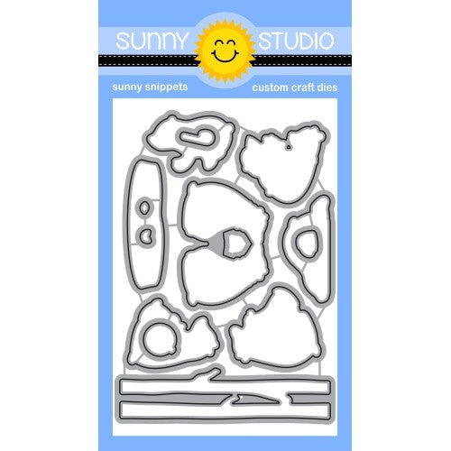 Sunny Studio Stamps 2 x 8 Acrylic Block with Etched Grid