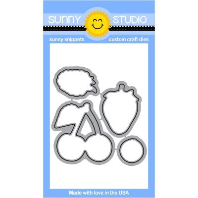 Sunny Studio Stamps Berry Bliss Low Profile Metal Cutting Dies