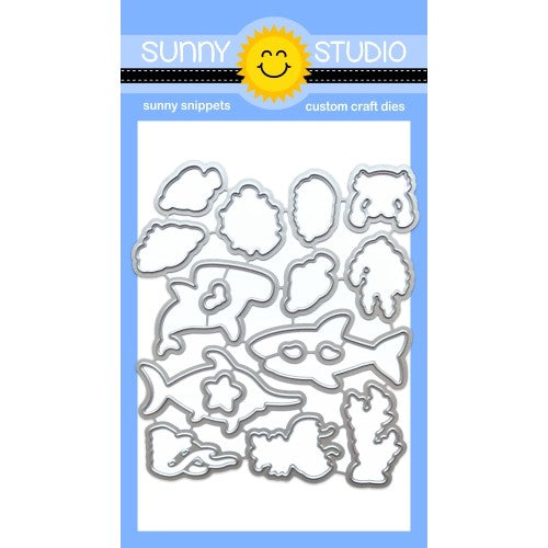 Sunny Studio Stamps Best Fishes Matching Metal Cutting Die Set