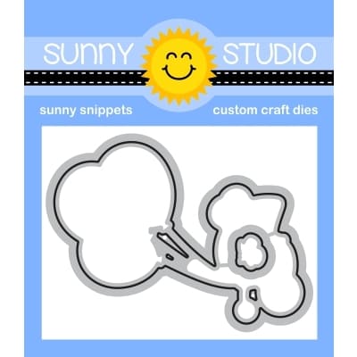 Sunny Studio Birthday Mouse Metal Cutting Dies SSDIE-338