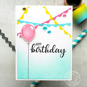 Sunny Studio Stamps Birthday Balloon Streamers Card by Vanessa Menhorn
