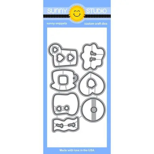 Sunny Studio Stamps Breakfast Puns Valentine's Day Love Steel Rule Die Set