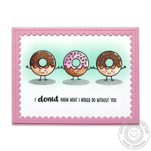 Sunny Studio Stamps Breakfast Puns Donut Know What I Would Do Without You Card