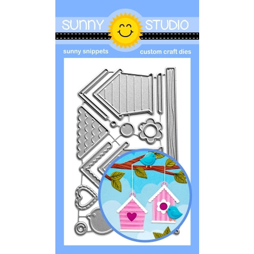 Sunny Studio Stamps Build-A-Birdhouse Mix and Match Bird House Metal Cutting Dies SSDIE-328