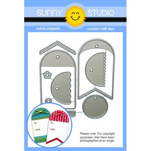 Sunny Studio Stamps Build-A-Tag #1 Metal Cutting Die Set