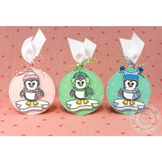 Sunny Studio Stamps Bundled Up Penguin Christmas Gift Tags