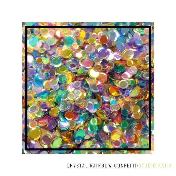 Studio Katia Crystal Rainbow Confetti Mix with 4mm, 5mm & 6mm