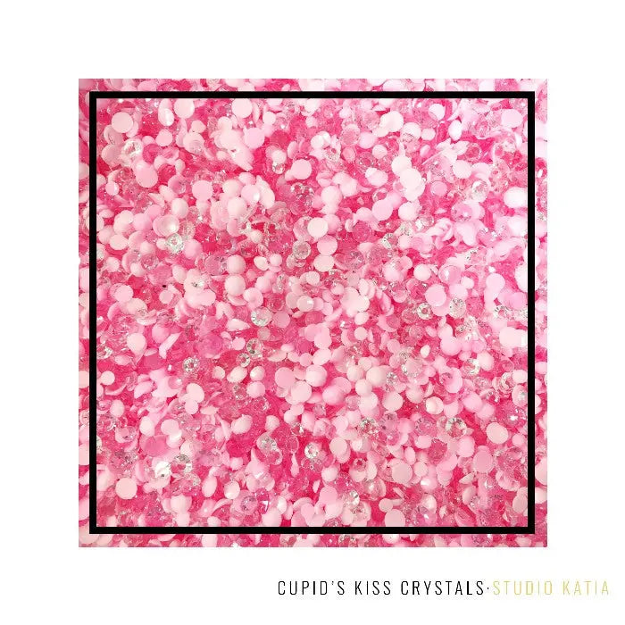 Studio Katia Cupid's Kiss Pink Crystal Embellishments in 3mm, 4mm & 5mm