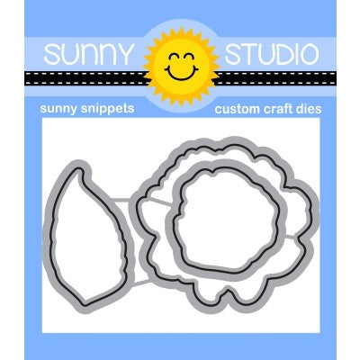 Sunny Studio Stamps Captivating Camellias Metal Cutting Dies SSDIE-226