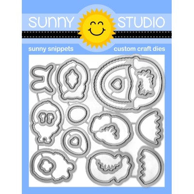 Sunny Studio Stamps Chickie Baby Easter Metal Cutting Dies Set