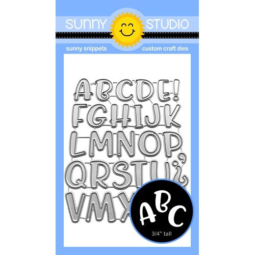 Sunny Studio Stamps Chloe Alphabet & Punctuation Metal Cutting Dies SSDIE-248