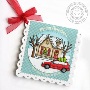 Sunny Studio Stamps Christmas Home Holiday Gift Enclosure Card
